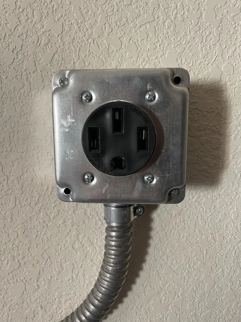 NEMA 14-50 outlet installed for Smart Home Electrical in Gillette